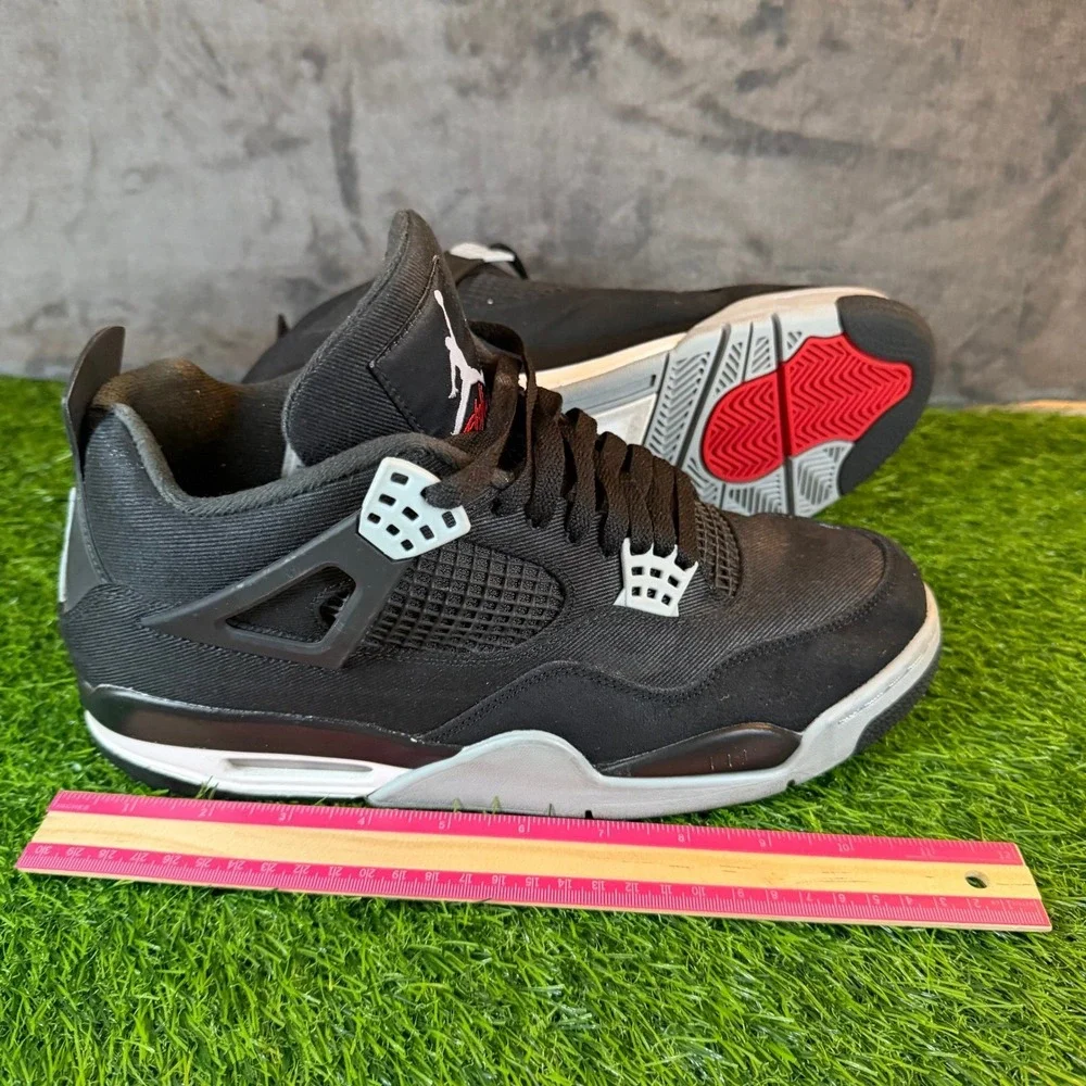 Jordan Air Jordan 4 Retro SE Mens Eleven Black Canvas Sneakers DH7138-006